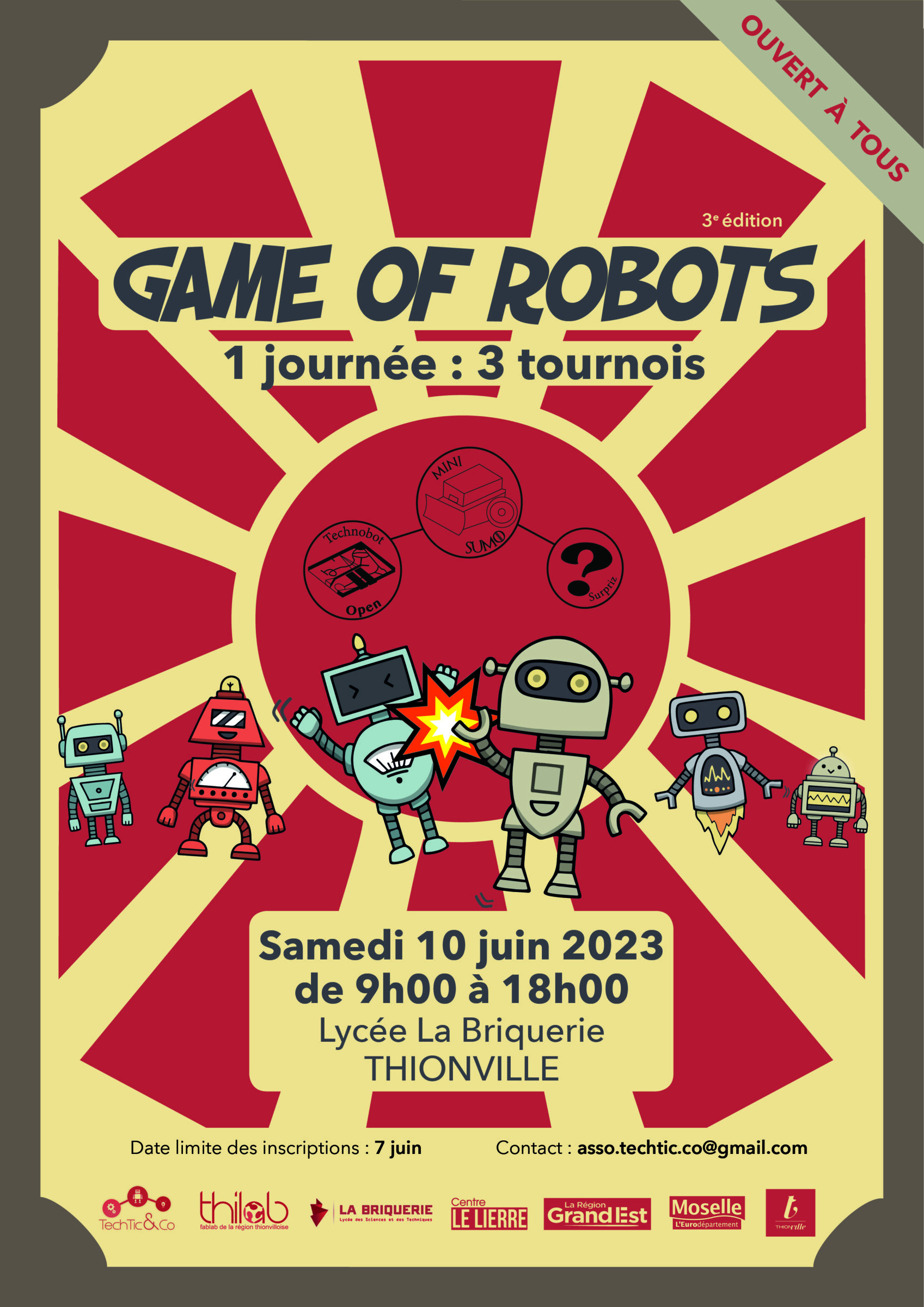 Affiche Game Of Robots 2023